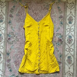 Forever 21 Yellow Mini Dress